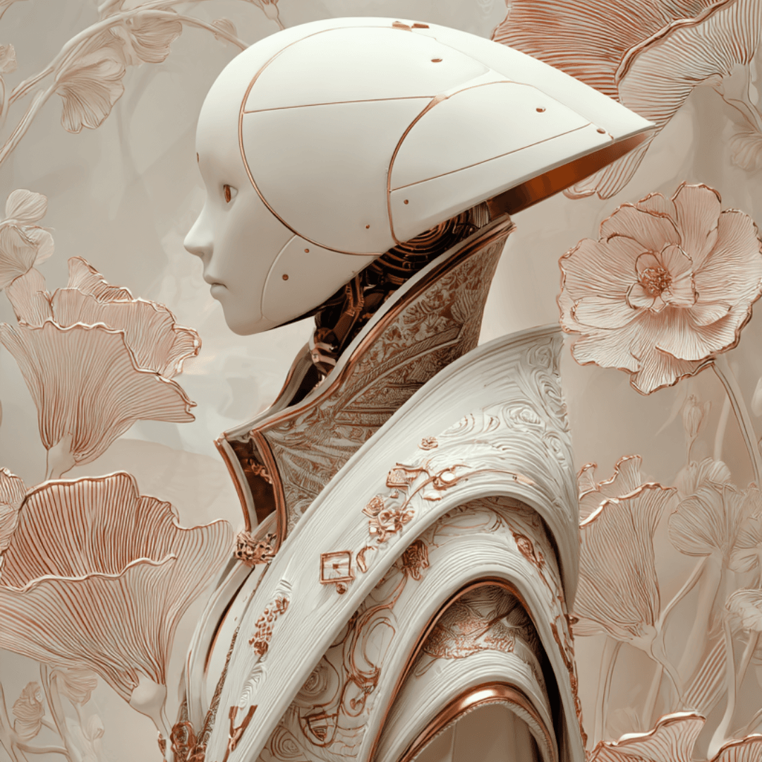Ornate Futuristic Floral Knight - Gallery 3