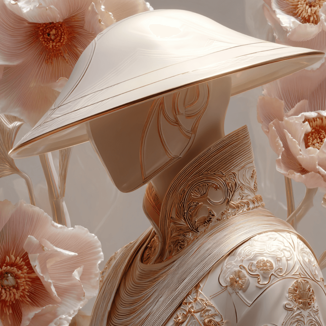 Ornate Futuristic Floral Knight - Gallery 4