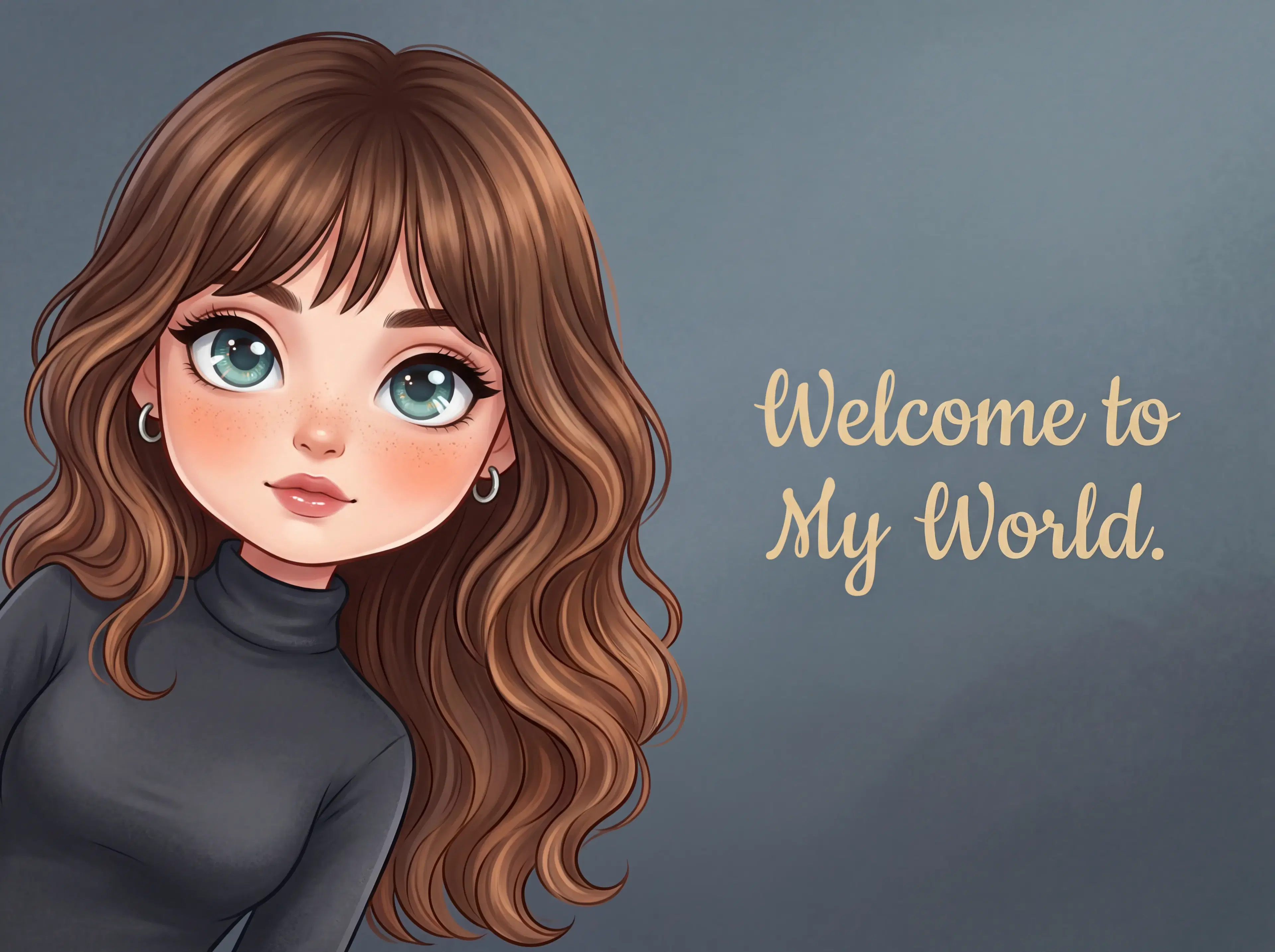 Chibi Peek Portrait - Gallery 1