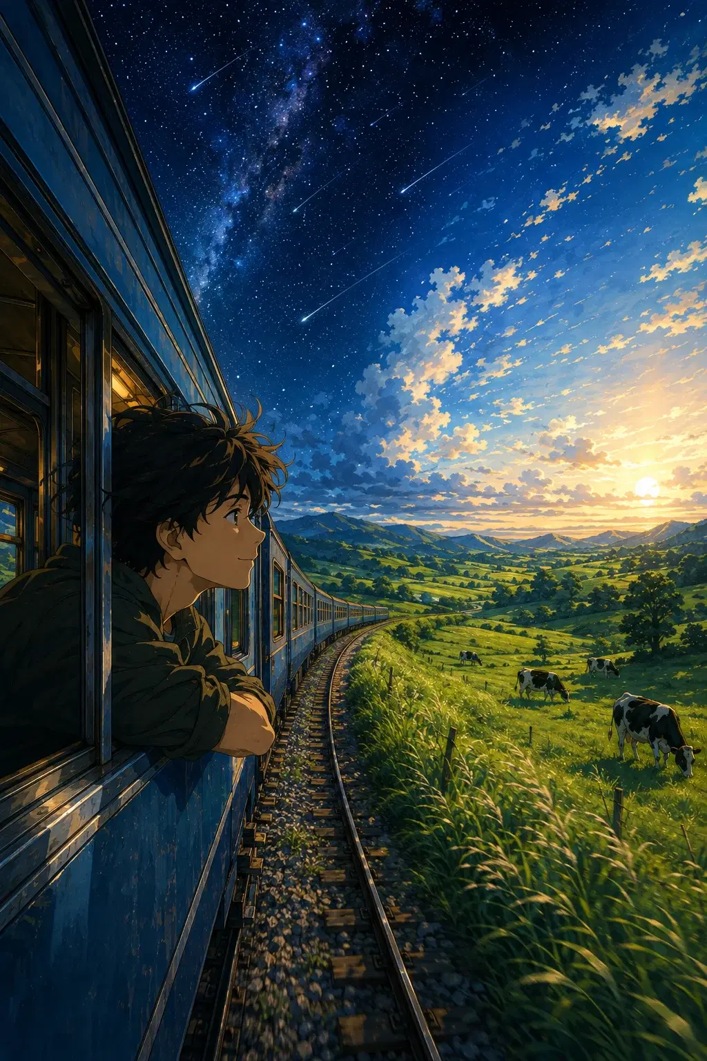 Starlit Countryside Train - Gallery 1