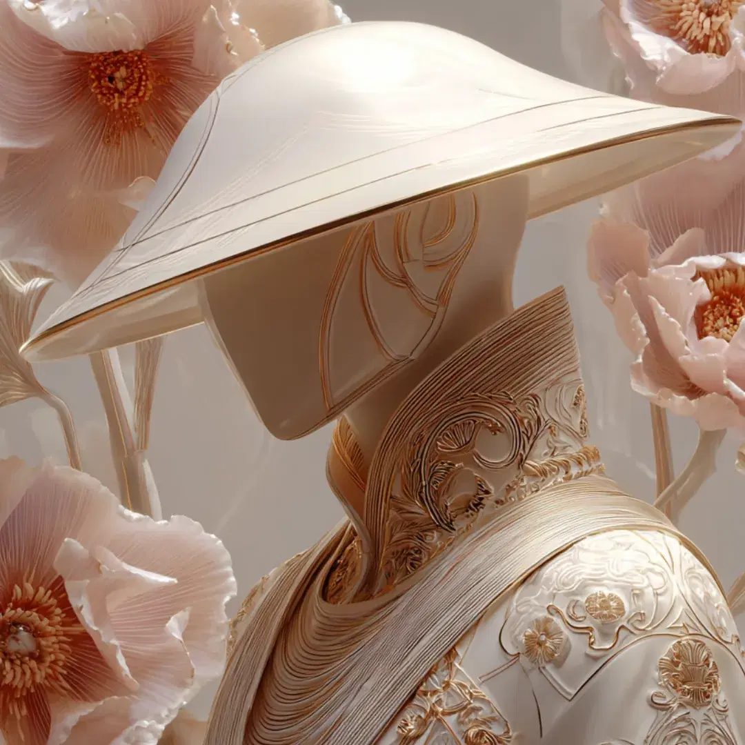 Ornate Futuristic Floral Knight - Gallery 4