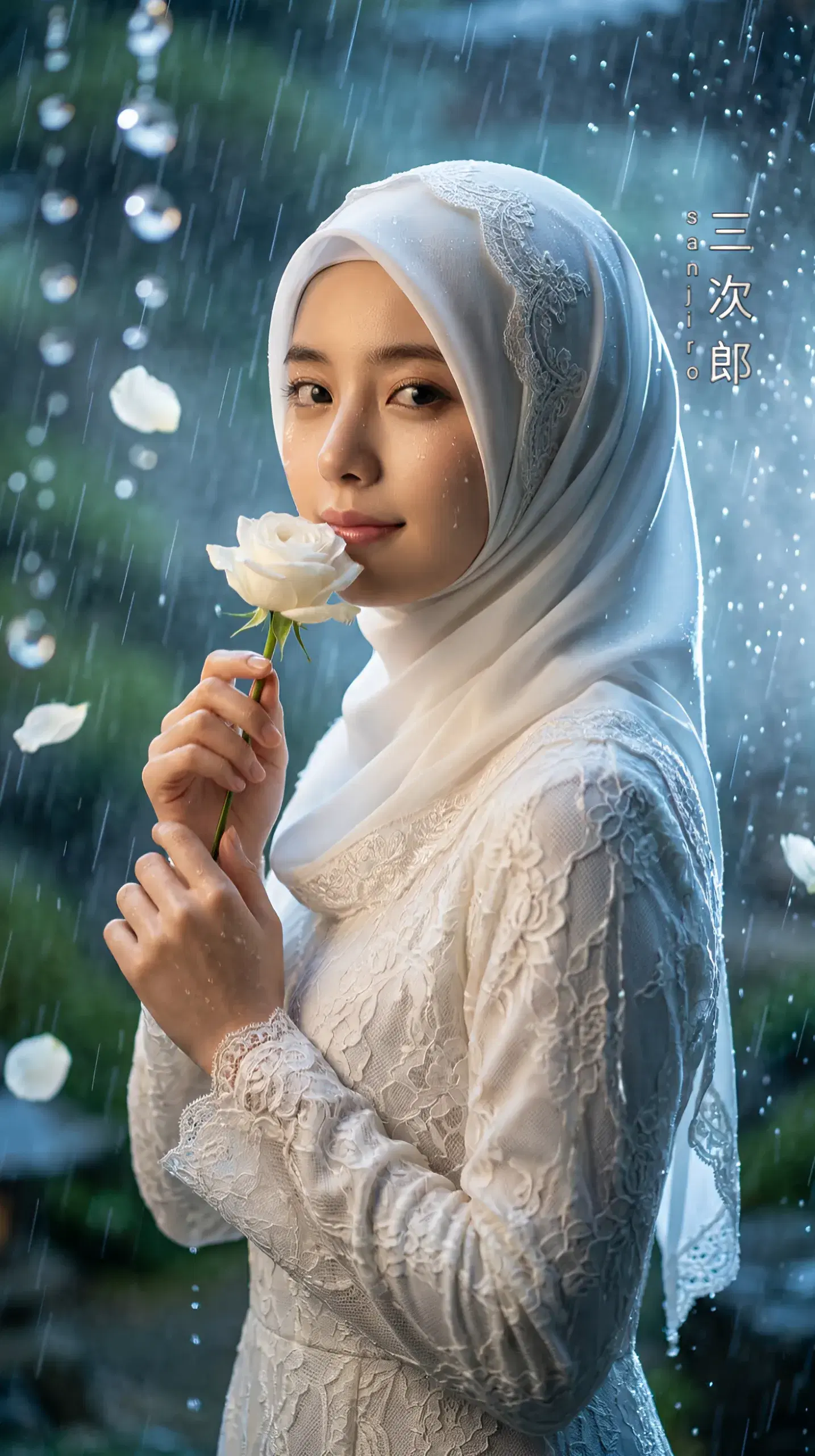 Ethereal Blooms In Cinematic Rain - Gallery 3