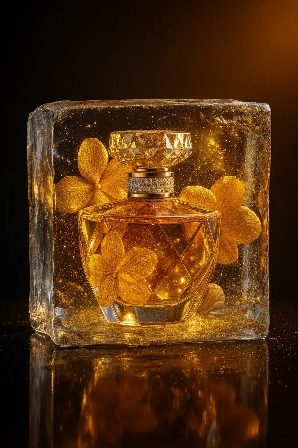 Dark Luxury Perfume Cinematic Advertisement Prompt - Gallery 1