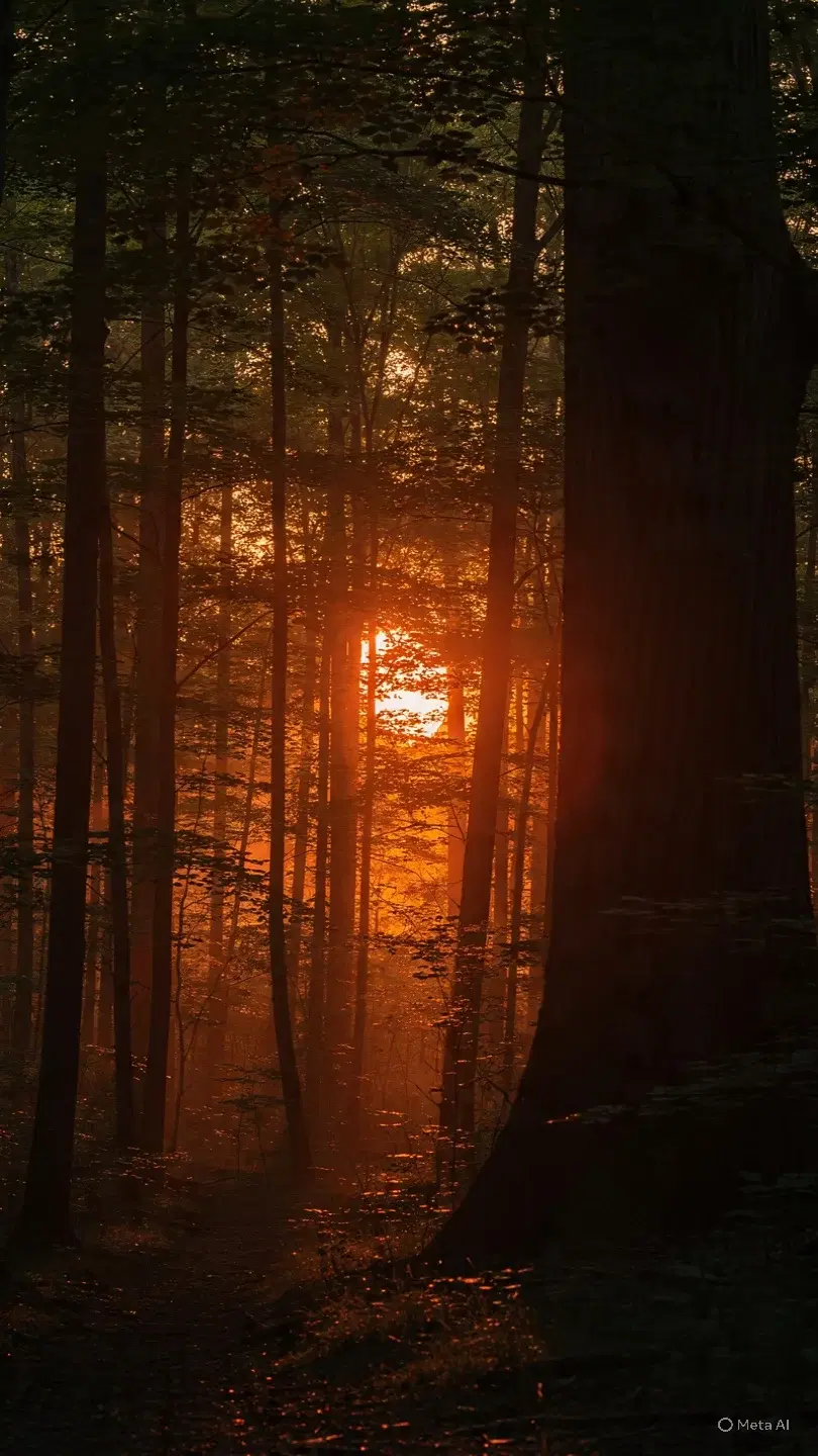 Sunset Forest Glow - Gallery 1