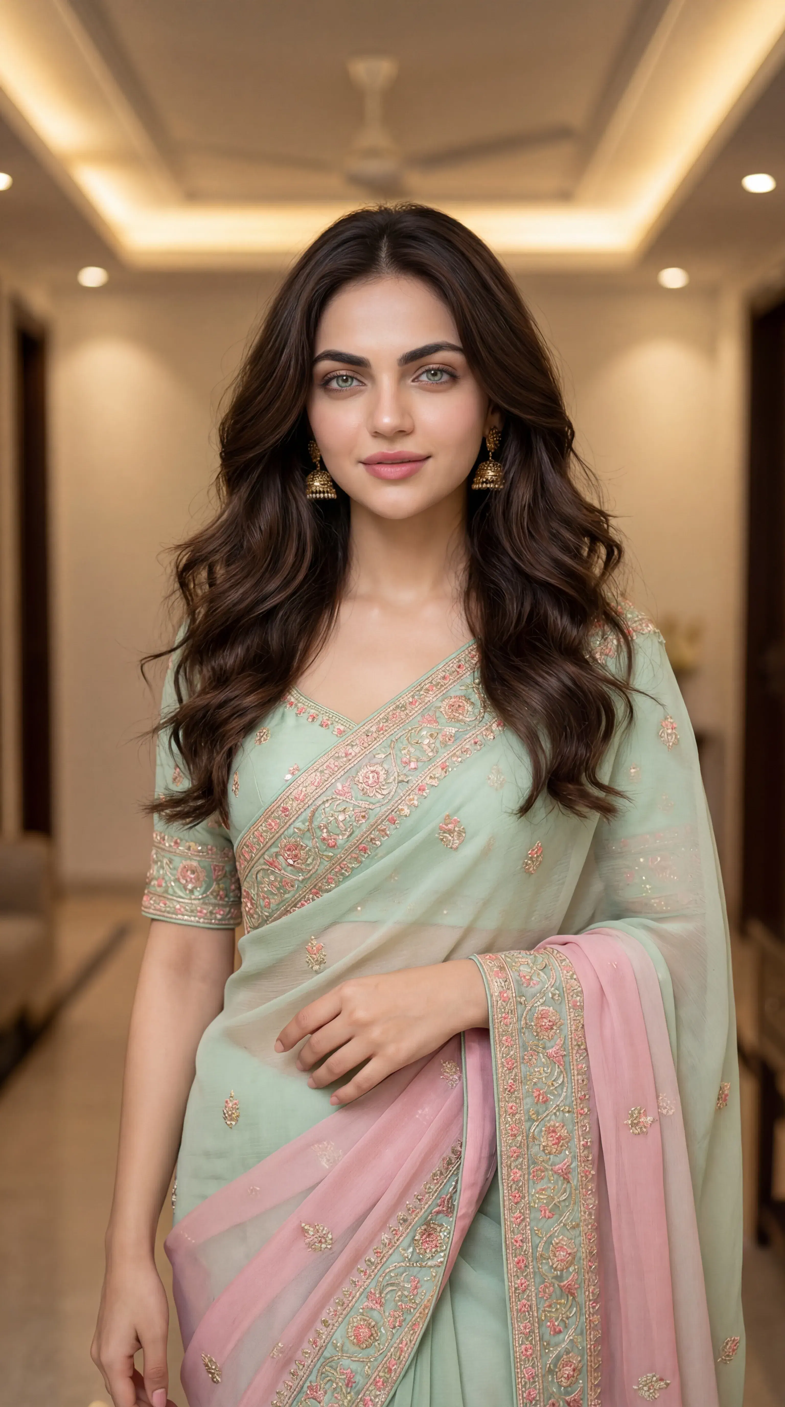 Elegant Woman in Traditional Saree - Gallery 1