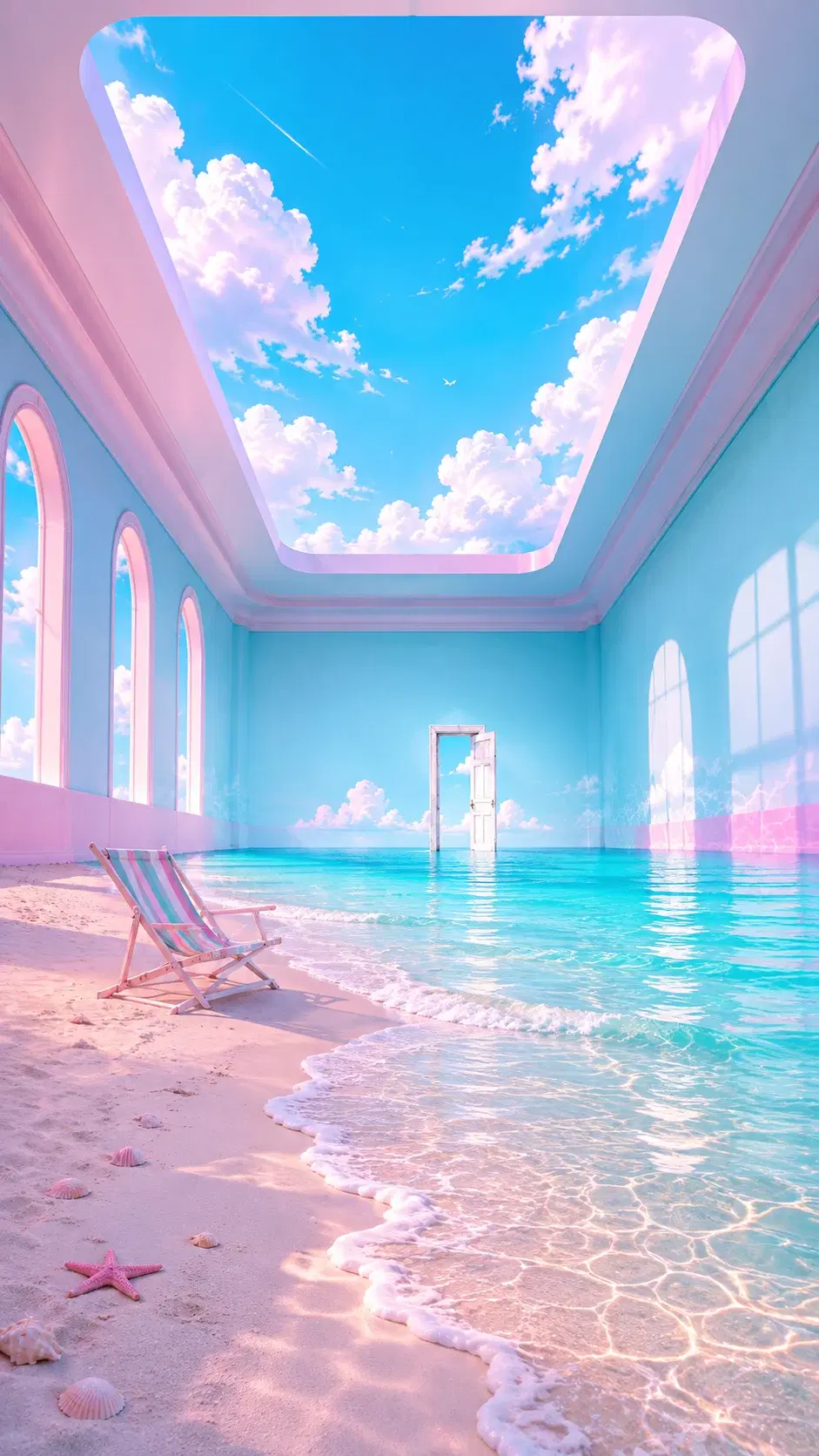 Surreal Pastel Indoor Cloud Beach - Gallery 1