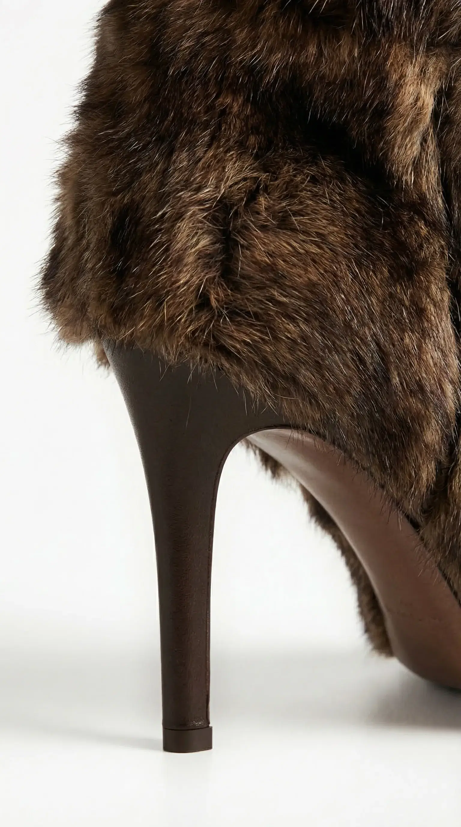 Luxury Faux Fur Heeled Boot Product Photography - Gallery 9