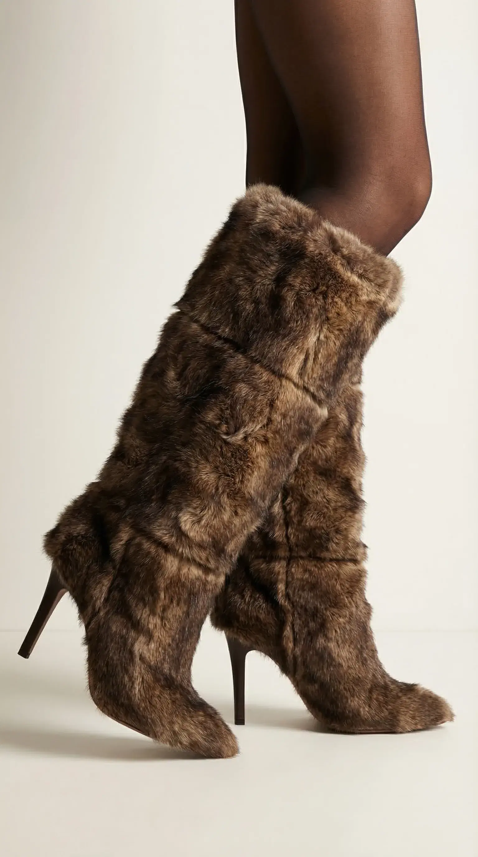 Luxury Faux Fur Heeled Boot Product Photography - Gallery 4
