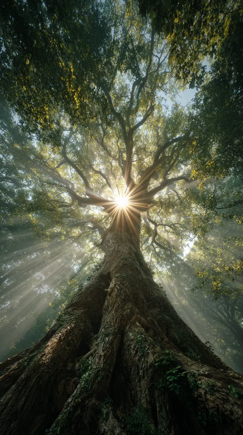 Ancient Tree God Rays - Gallery 1