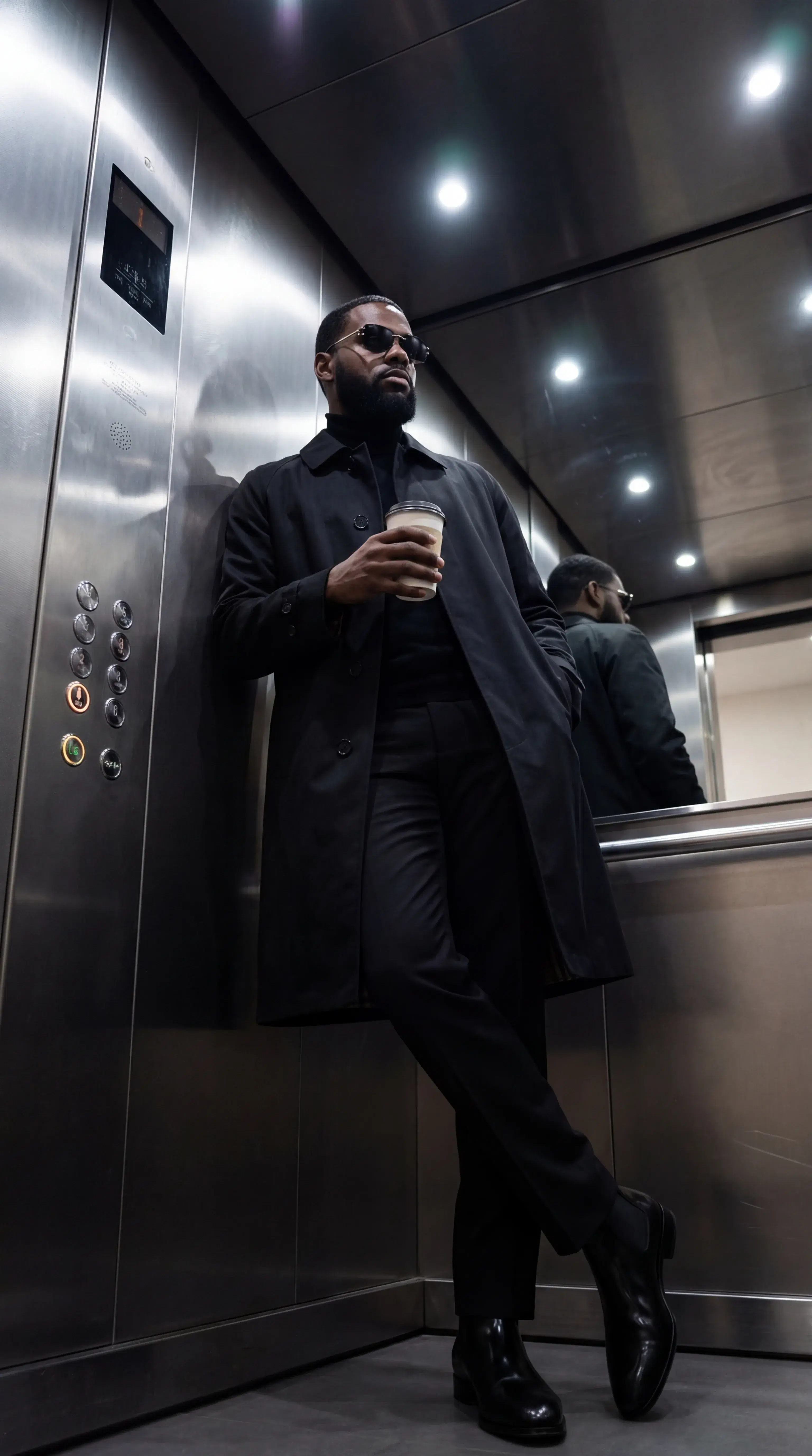 Quiet Power: Executive Elevator Aura (Cinematic Close-Up) - Gallery 3