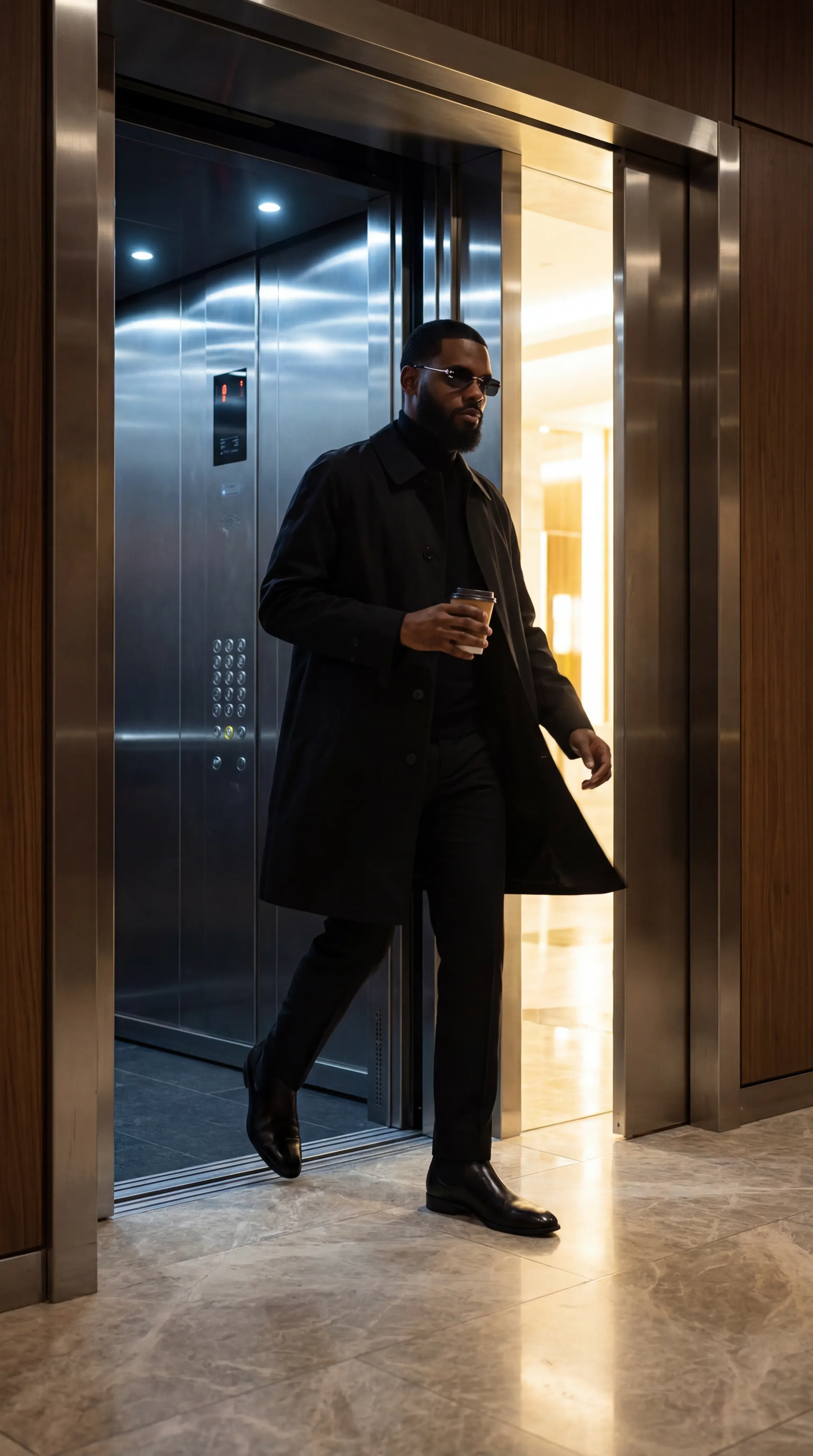 Quiet Power: Executive Elevator Aura (Cinematic Close-Up) - Gallery 2