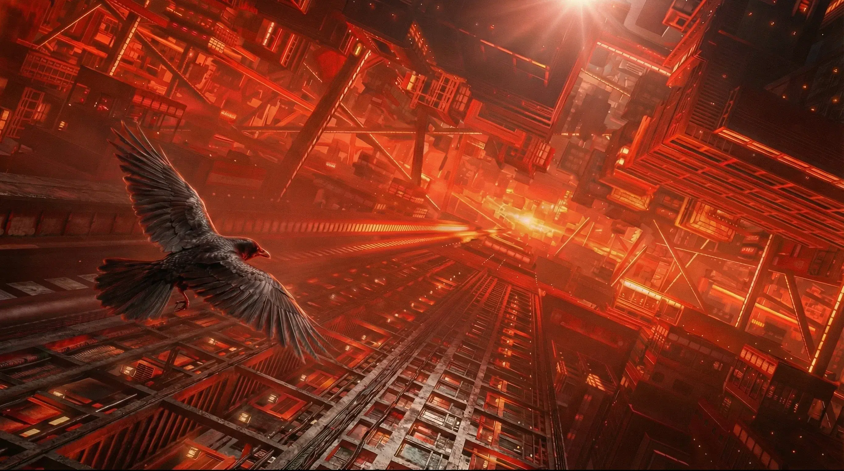 Infinity Castle Crow Flying shot - Demon Salyer - Gallery 1