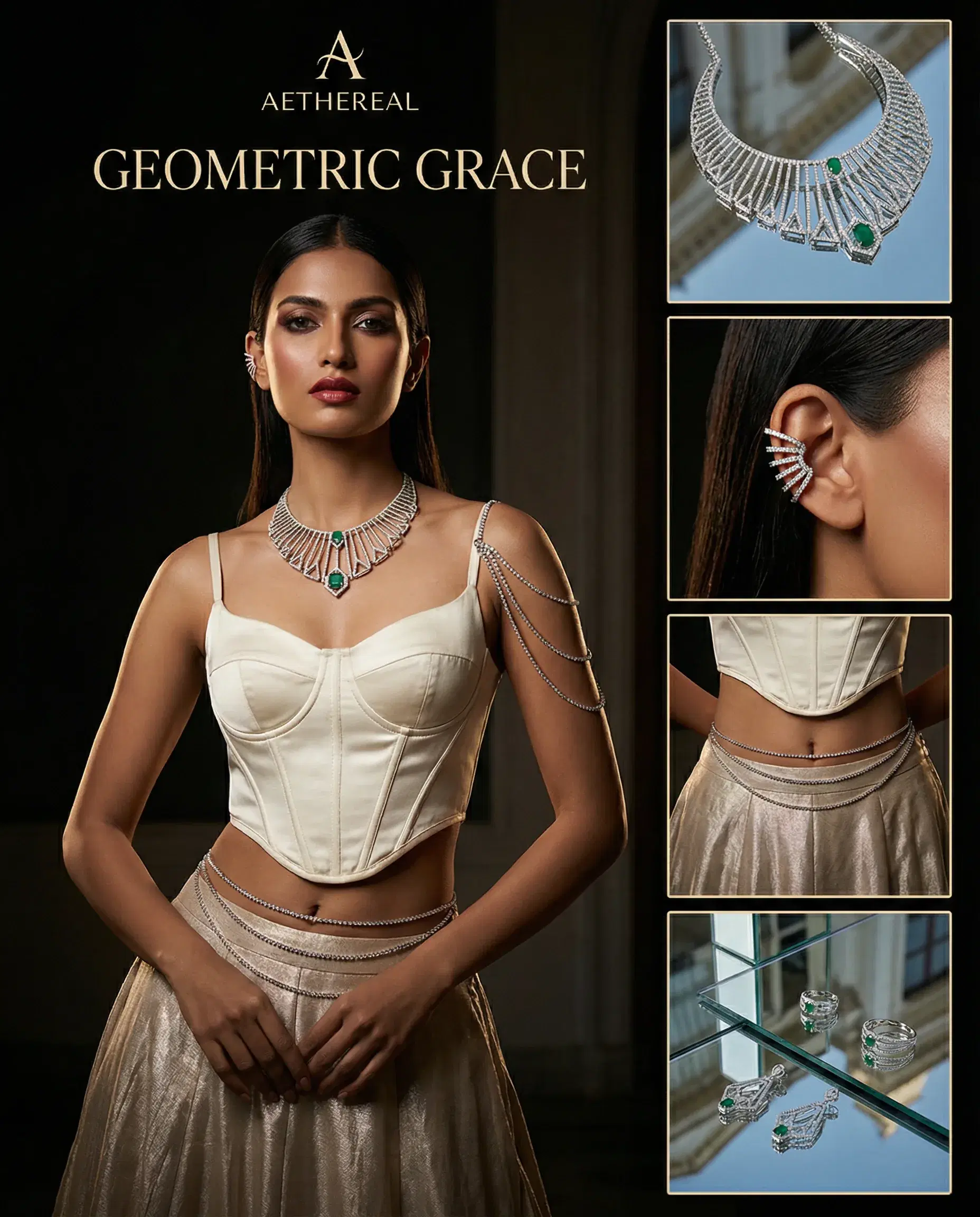 Luxury Bridal Jewellery Visual Prompt Collection - Gallery 1