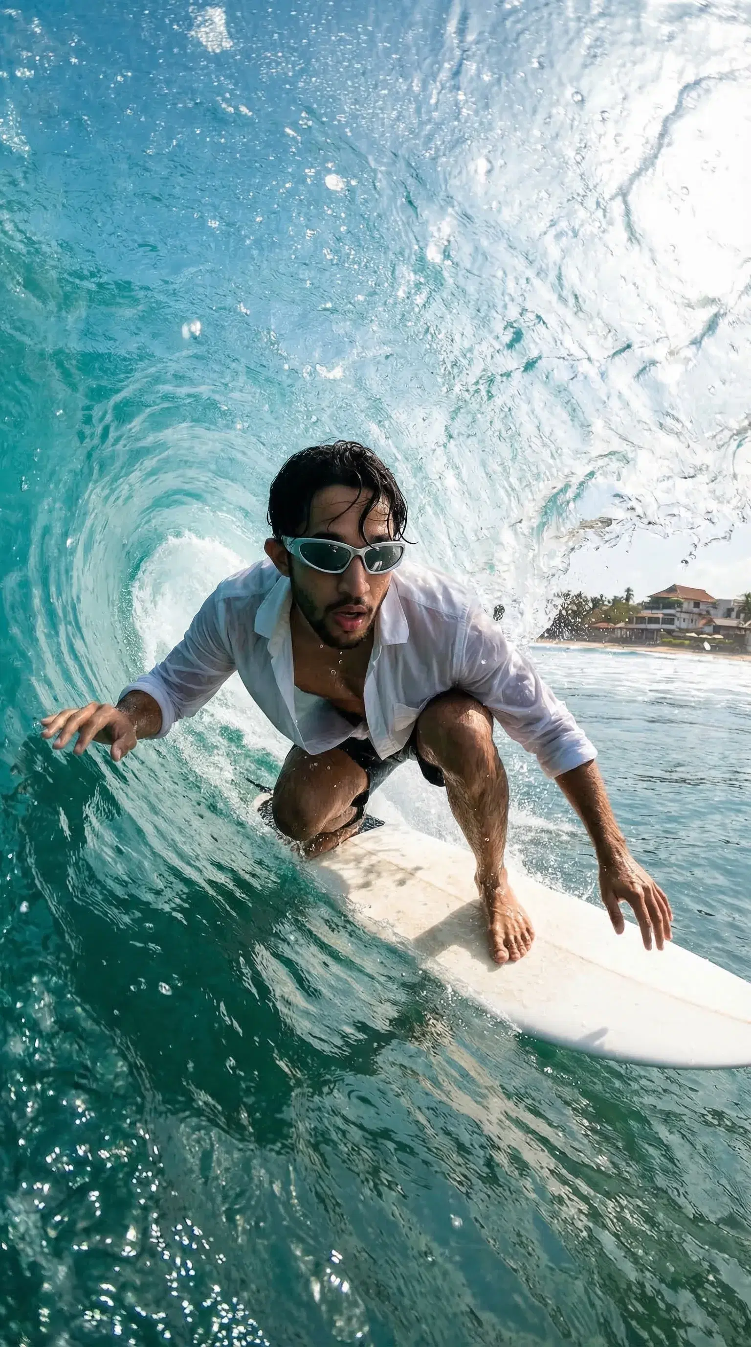 Surfer riding ocean wave - Gallery 3