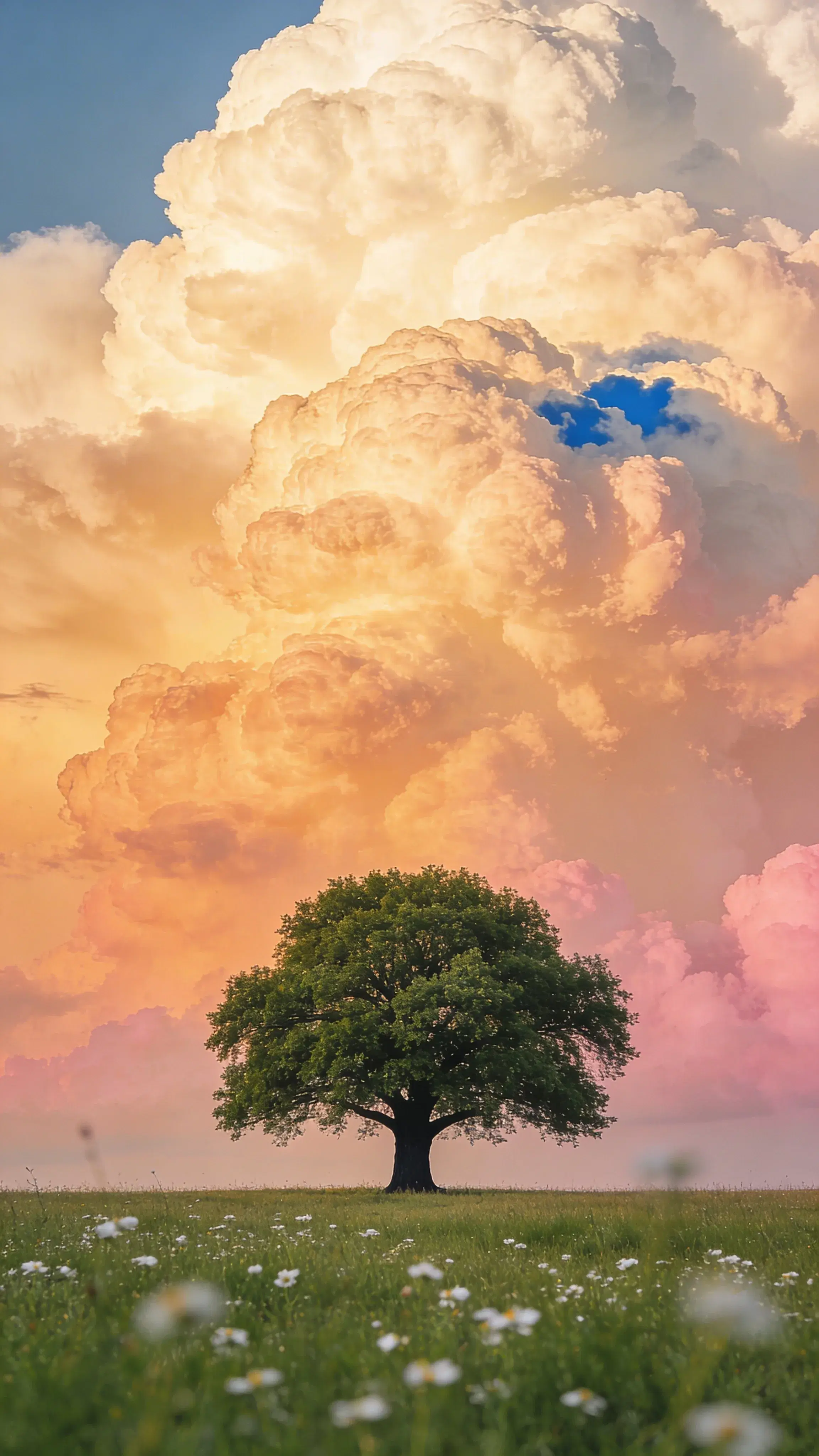 Solitary Tree Beneath Clouds - Gallery 2